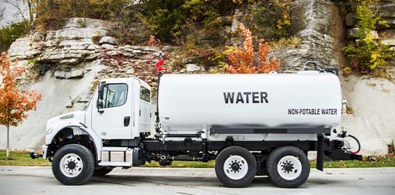 Water tanker truck
