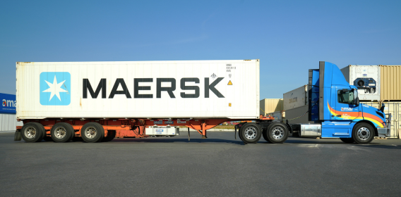 Amar Group Genset trailer carrying temperature-controlled container