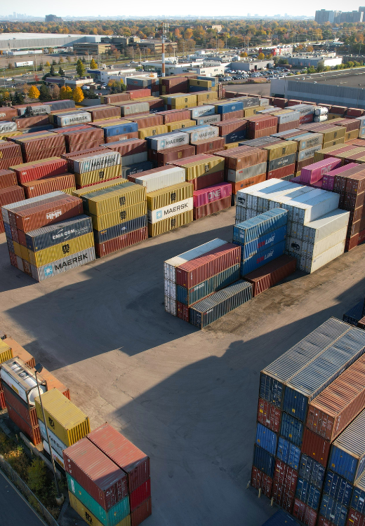 Amar container storage yard filled with several container stacks